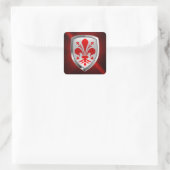 Firenze Mettalic Emblem Vierkante Sticker (Tas)