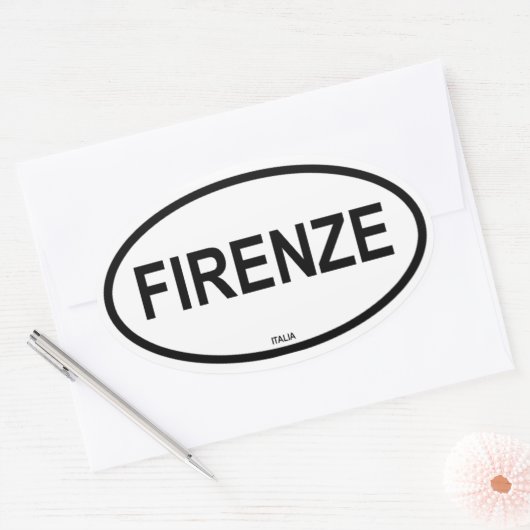 FIRENZE OVALE STICKER (Envelop)