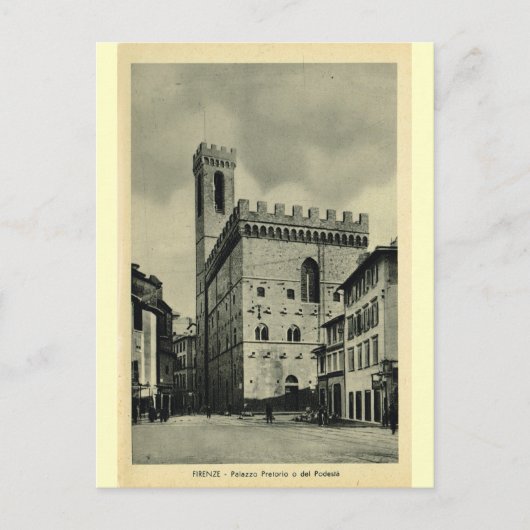 Firenze Palazzio Pretorio 1 Briefkaart (Voorkant)