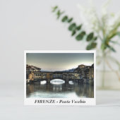 FIRENZE - Ponte Vecchio Briefkaart (Staand voorkant)