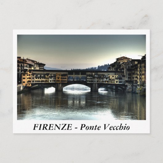FIRENZE - Ponte Vecchio Briefkaart (Voorkant)