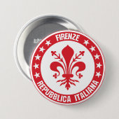 Firenze Ronde Button 7,6 Cm (Voorkant /achterkant)