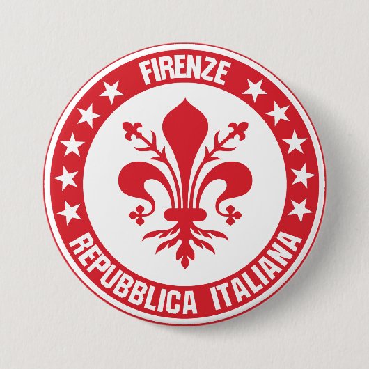 Firenze Ronde Button 7,6 Cm (Voorkant)