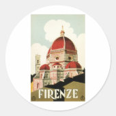Firenze Ronde Sticker (Voorkant)