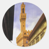 Firenze Ronde Sticker (Voorkant)