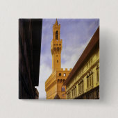 Firenze Vierkante Button 5,1 Cm (Voorkant)
