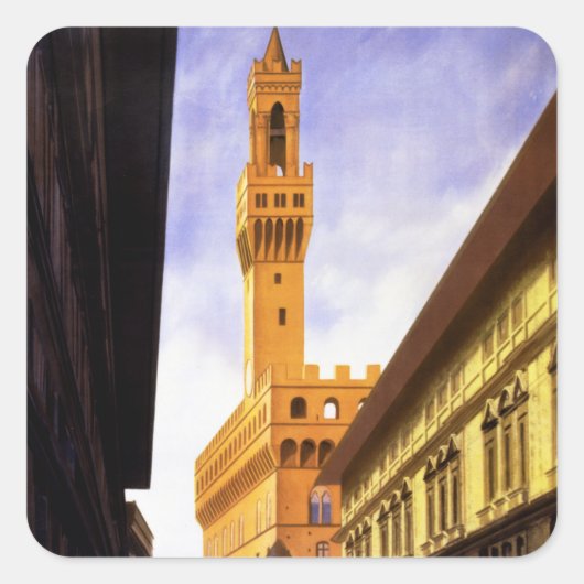 Firenze Vierkante Sticker (Voorkant)