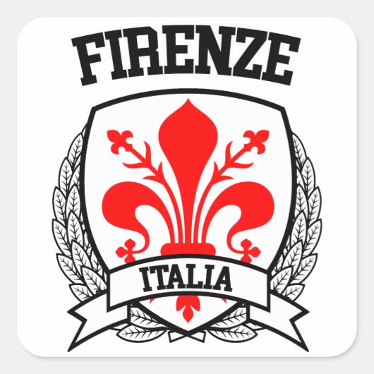 Firenze Vierkante Sticker (Voorkant)