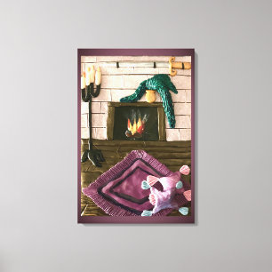Fireplace Canvas Afdruk
