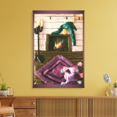 Fireplace Canvas Afdruk (Insitu (Woonkamer))