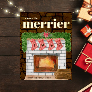 Fireplace Cozy Kerstmis aankondiging