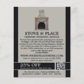 Fireplace Design, Chimney Sweservice Flyer (Voorkant)
