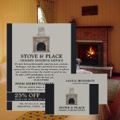 Fireplace Design, Chimney Sweservice Flyer