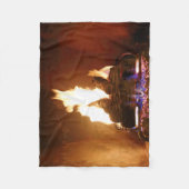 Fireplace Fleece Deken (Voorkant)