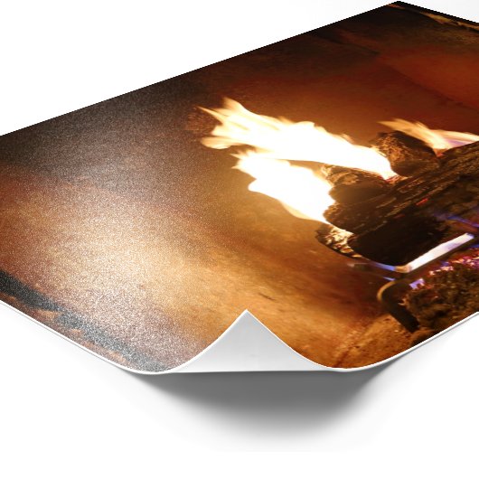 Fireplace Foto Afdruk (Hoek)