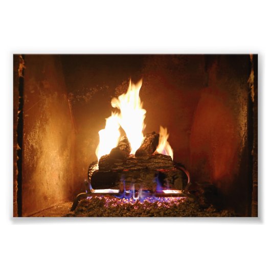 Fireplace Foto Afdruk (Voorkant)