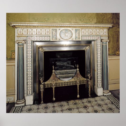Fireplace from Syon House, Middlesex, c.1760 Poster (Voorkant)
