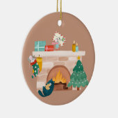 Fireplace Keramisch Ornament (Rechts)