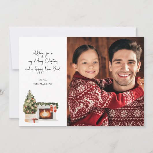 Fireplace kerstkaart (Voorkant)