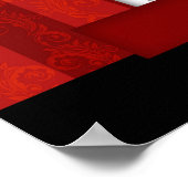 Fireplace met kerstdecorrectie Red Wallpaper Poster (Hoek)