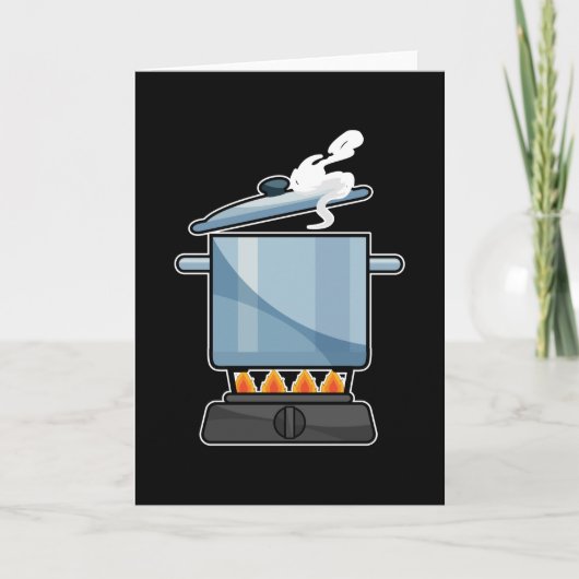 Fireplace met Saucepan & Deksel Kaart (Voorkant)