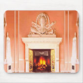 Fireplace Mousepad Muismat (Voorkant)