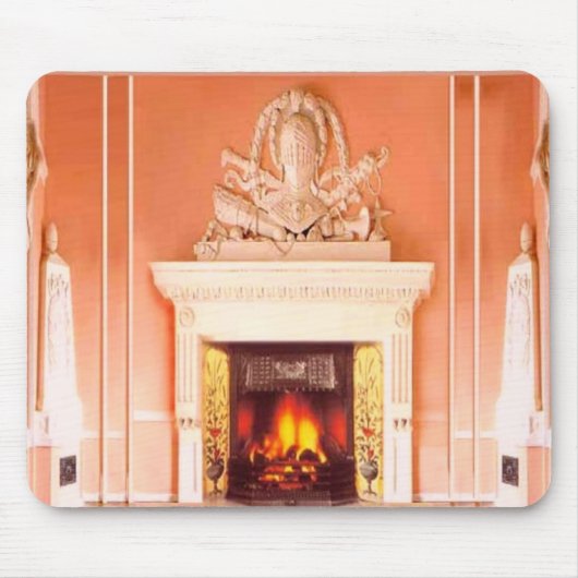 Fireplace Mousepad Muismat (Voorkant)