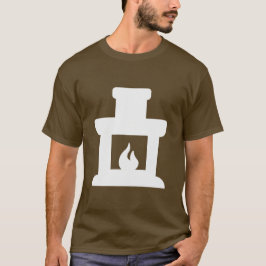 Fireplace-pictogram T-shirt