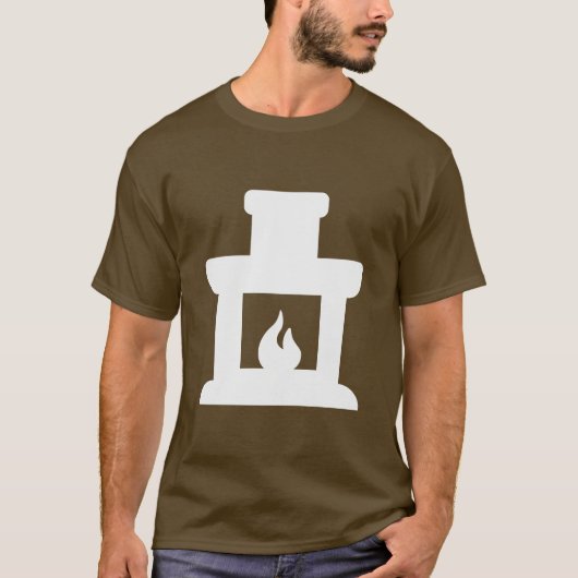 Fireplace-pictogram T-shirt (Voorkant)