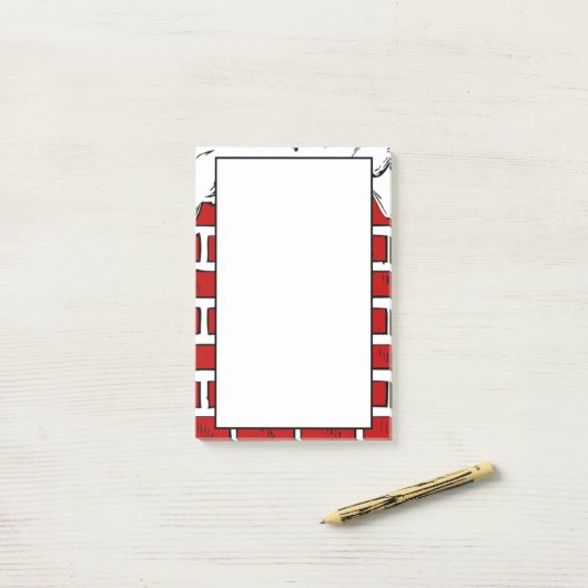 Fireplace Post-it® Notes (Op bureau)
