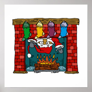 Fireplace Poster