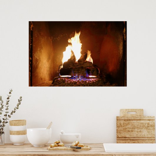 Fireplace Poster (Keuken)