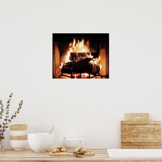 Fireplace Poster (Keuken)