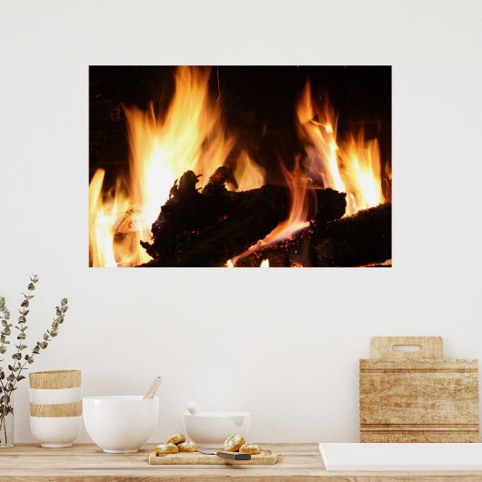 Fireplace Poster (Keuken)