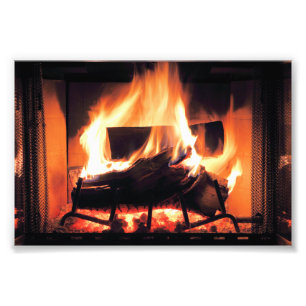 Fireplace Print Foto Afdruk