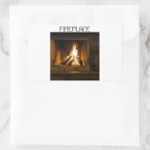 Fireplace Square Stickers door Warrior_Wares_Inc (Tas)