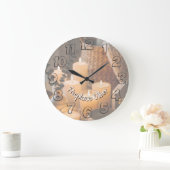 Fireplace Vibes Round Wall Clock | Cozy Cabin  Grote Klok (Huis)