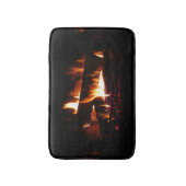 Fireplace Warm Winter Scene Photography Badmat (Voorkant Verticaal)