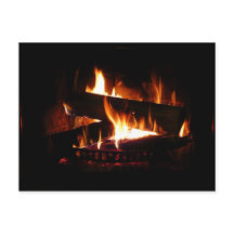 Fireplace Warm Winter Scene Photography