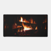 Fireplace Warm Winter Scene Photography Bureaumat (Voorkant)