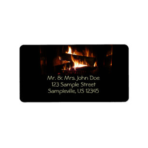 Fireplace Warm Winter Scene Photography Etiket