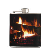 Fireplace Warm Winter Scene Photography Heupfles (Voorkant)