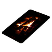 Fireplace Warm Winter Scene Photography Magneet (Linkerzijde)