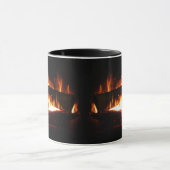 Fireplace Warm Winter Scene Photography Mok (Midden)