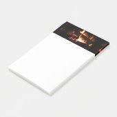 Fireplace Warm Winter Scene Photography Post-it® Notes (Schuin)