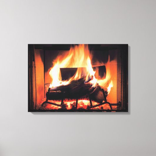 Fireplace Wrapped Canvas (Voorkant)