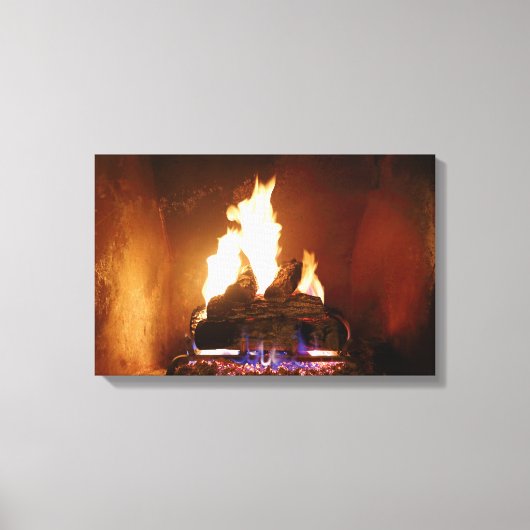 Fireplace Wrapped Canvas (Voorkant)