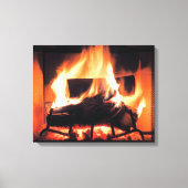 Fireplace Wrapped Canvas Afdruk (Voorkant)