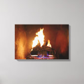 Fireplace Wrapped Canvas Afdruk (Voorkant)