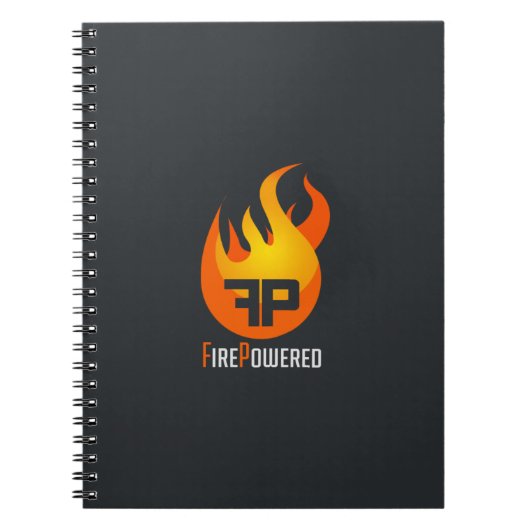 FirePowered-Logo-laptop Notitieboek (Voorkant)